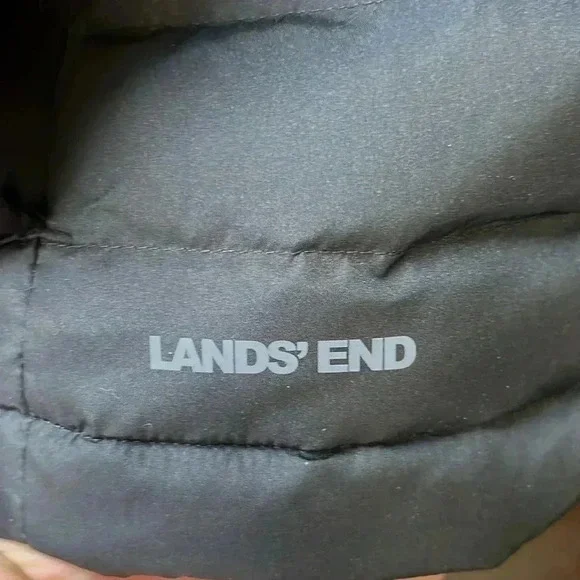 Lands End Black Jacket Size M - Picture 4 of 8